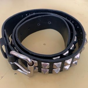 Volcom Empyre Black & Silver Studded Belt